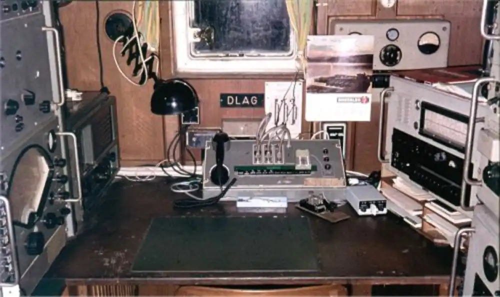 Funk-Arbeitsplatz des M/S "JASON"/DLAG